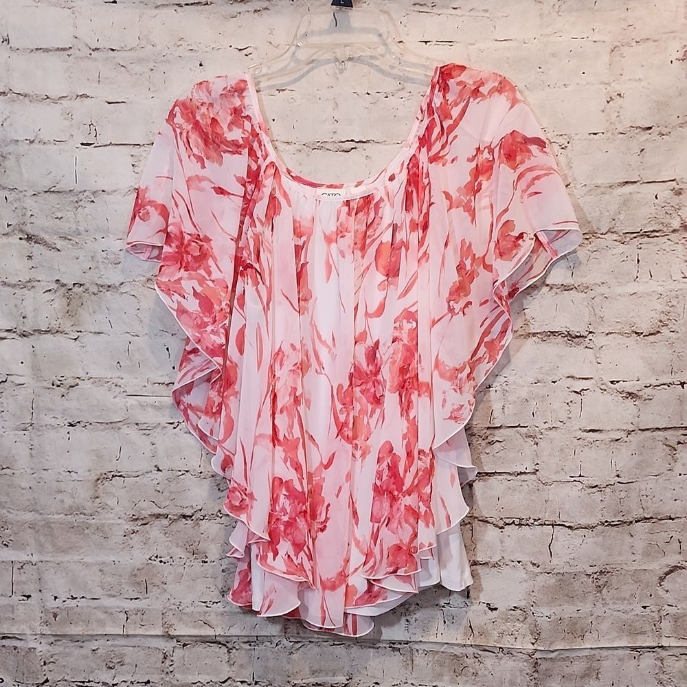 ⚘️Cato blouse size large open shoulder